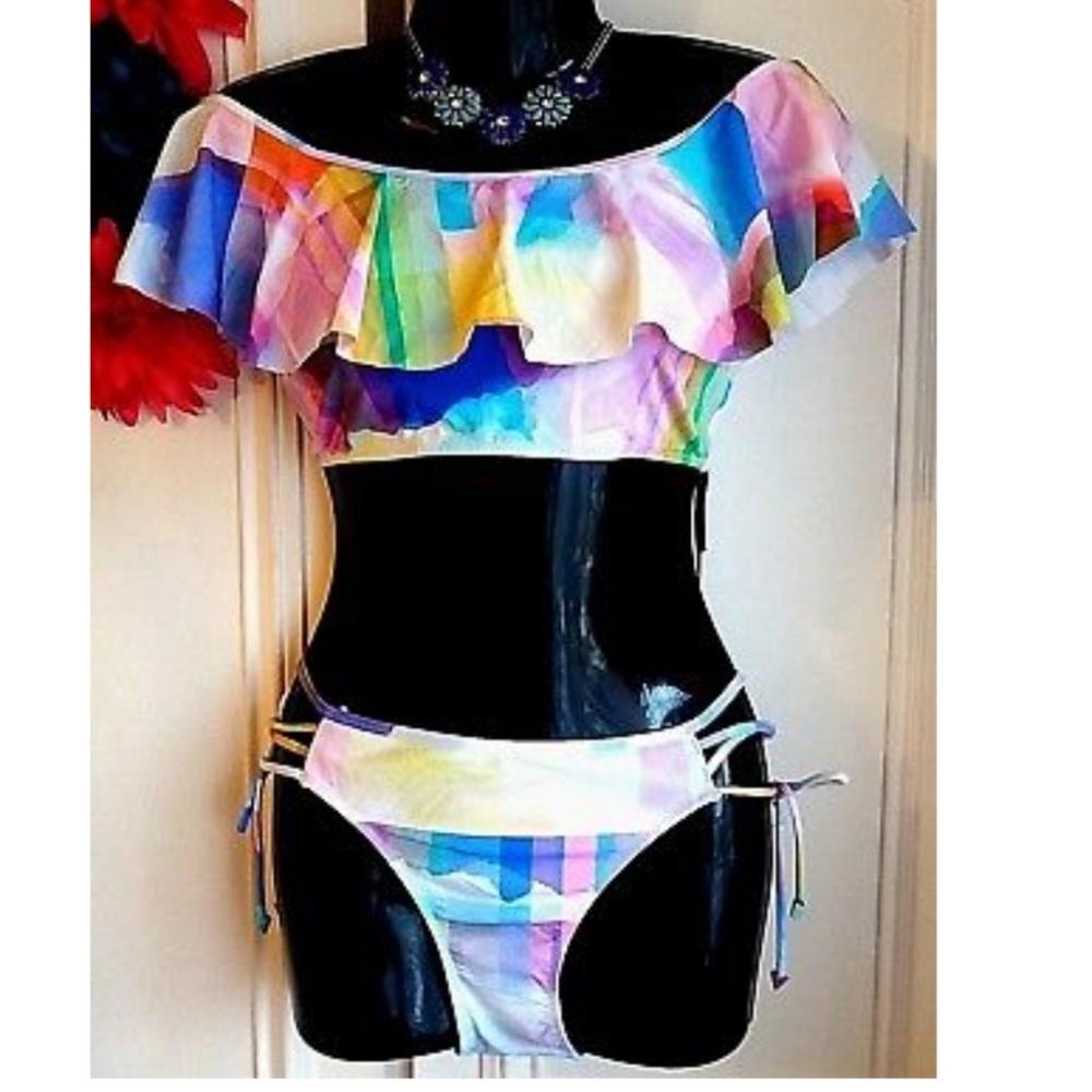 Multi colored bikini